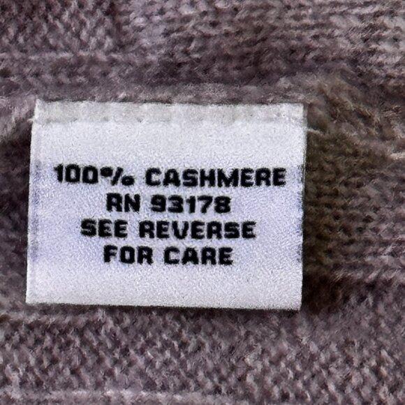 The Cashmere Project AOS One Size Poncho Oatmeal Cowl Neck Rib Knit - Picture 5 of 7